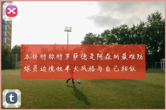 本怀特称特罗萨德是阿森纳最难防球员边境牧羊犬风格与自己相似