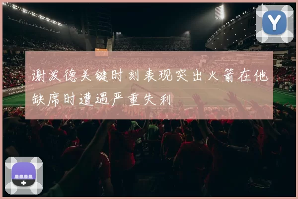 谢泼德关键时刻表现突出火箭在他缺席时遭遇严重失利